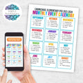 customizable colorful annual event calendar for school church or any organization